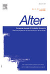 Alter-european Journal Of Disability Research