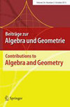 Beitrage Zur Algebra Und Geometrie-contributions To Algebra And Geometry