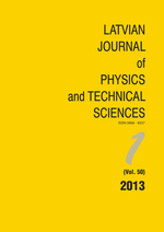 Latvian Journal Of Physics And Technical Sciences