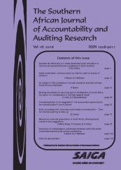 Southern African Journal Of Accountability And Auditing Research-sajaar