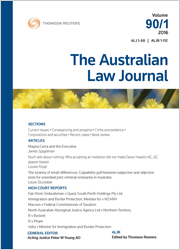 Australian Law Journal