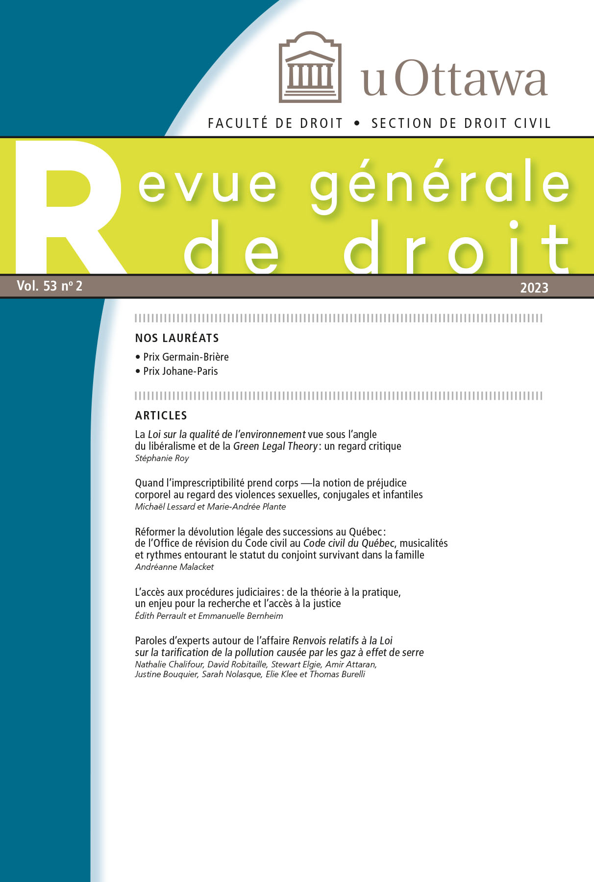 Revue General De Droit